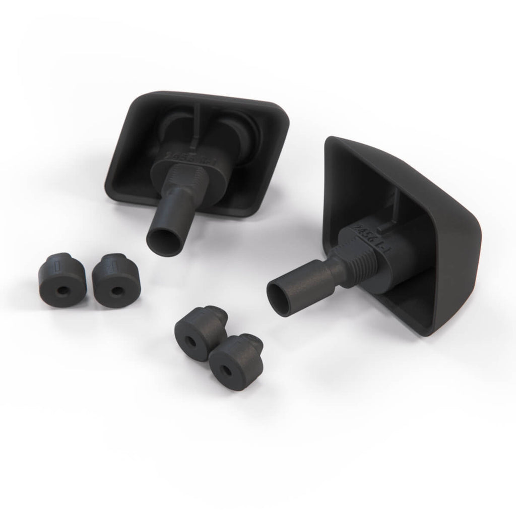 BMW E34 Headlight Washer Nozzle Set of 2 Black (61671384961 / 61671384962) — view 4