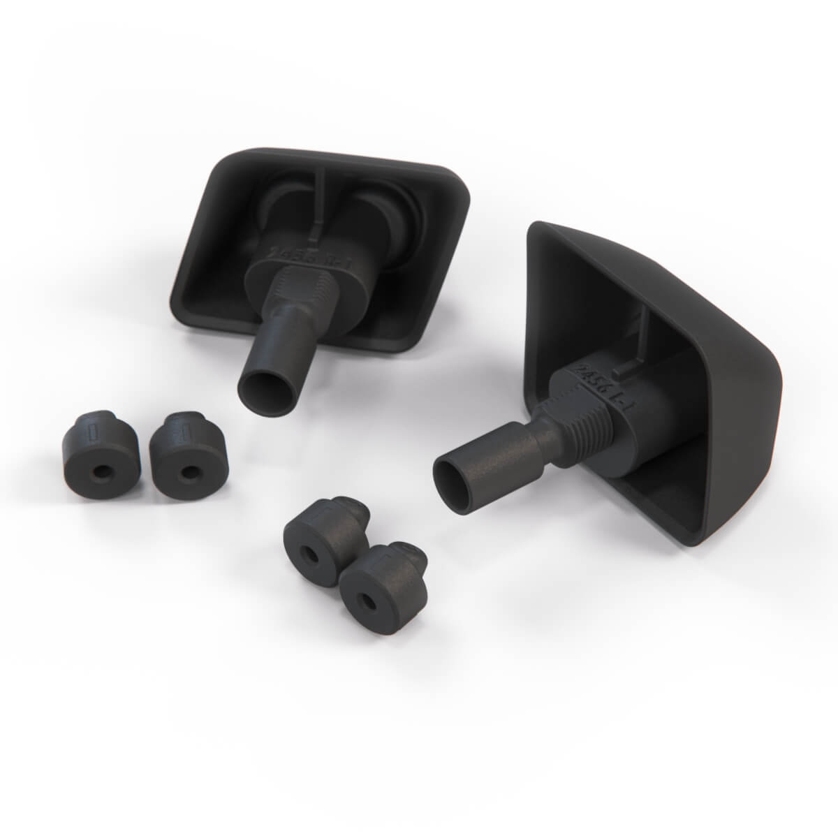 BMW E34 Headlight Washer Nozzle Set of 2 Black (61671384961 / 61671384962) — view 4