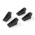 BMW E34 Touring Boot Floor Panel Hinge Hook Set of 4 Black (51478149203 / 8149203)