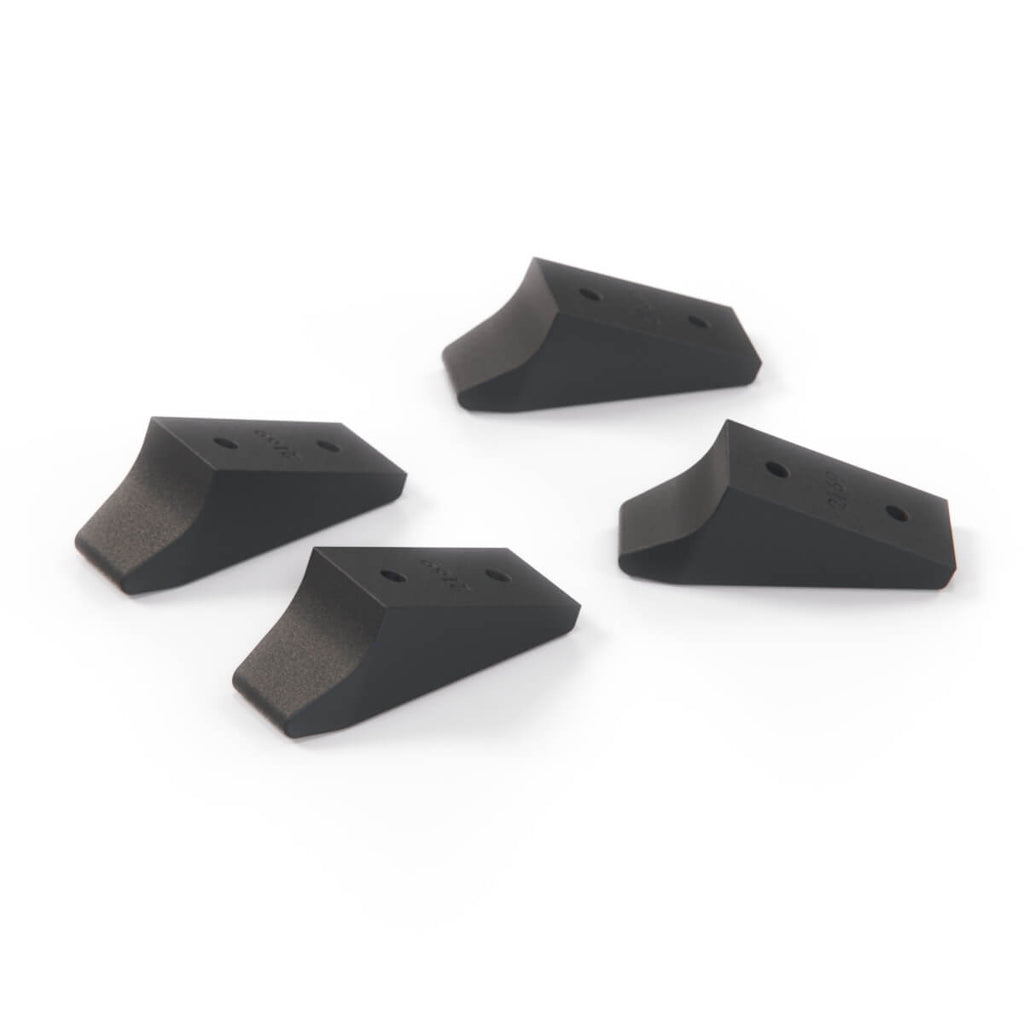 BMW E34 Touring Boot Floor Panel Hinge Hook Set of 4 Black (51478149203 / 8149203) — view 4