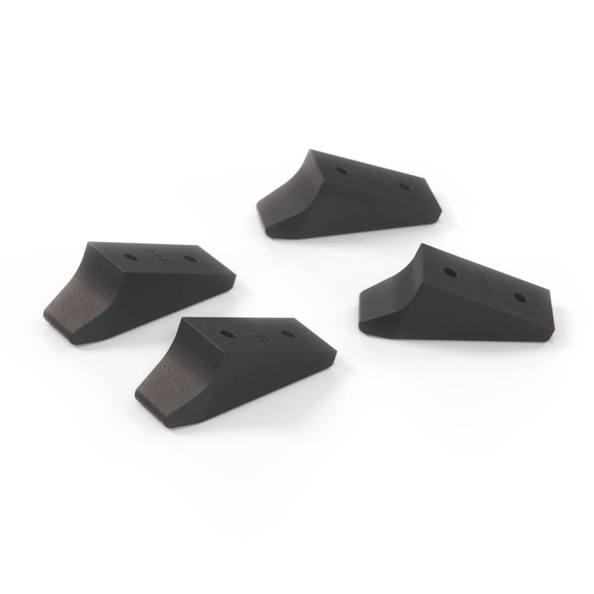 BMW E34 Touring Boot Floor Panel Hinge Hook Set of 4 Black (51478149203 / 8149203) — view 4