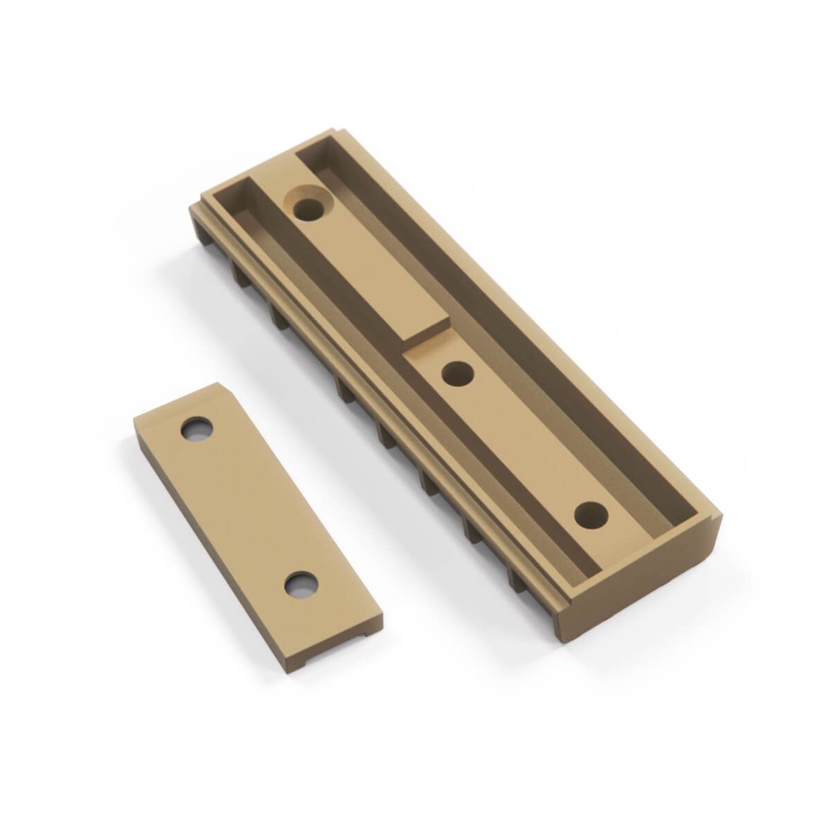BMW E34 Touring Rear Bench Back Cover Bracket + Rail Set All Colours 52208149929 + (52208149923) — view 11