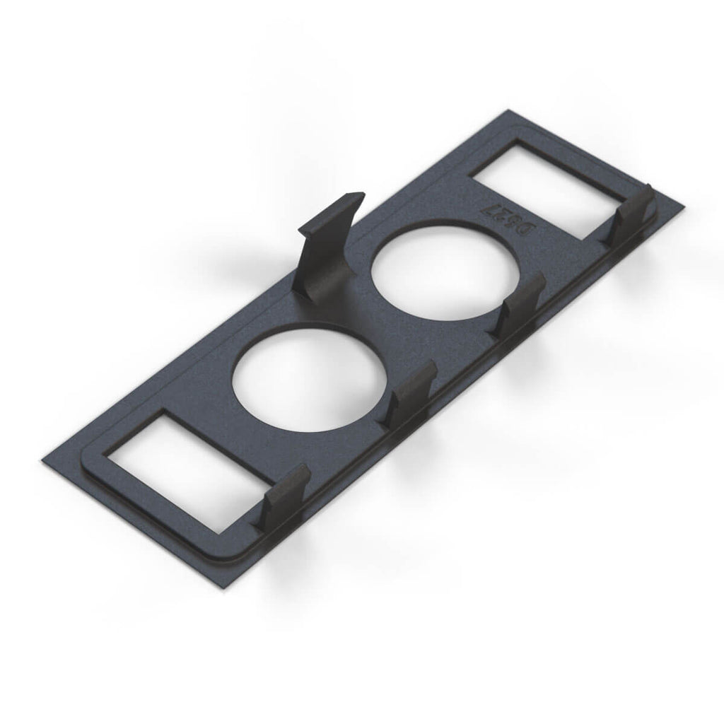 BMW E36 Air Ride System Double Gauge and Switch Cluster Pod Black — view 4