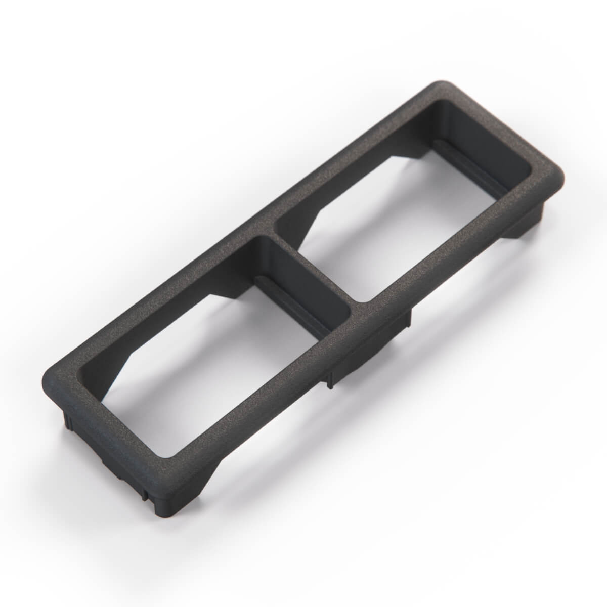 BMW E36 Centre Console Double Switch Button Trim Frame Bezel Black (61311387998) — view 2
