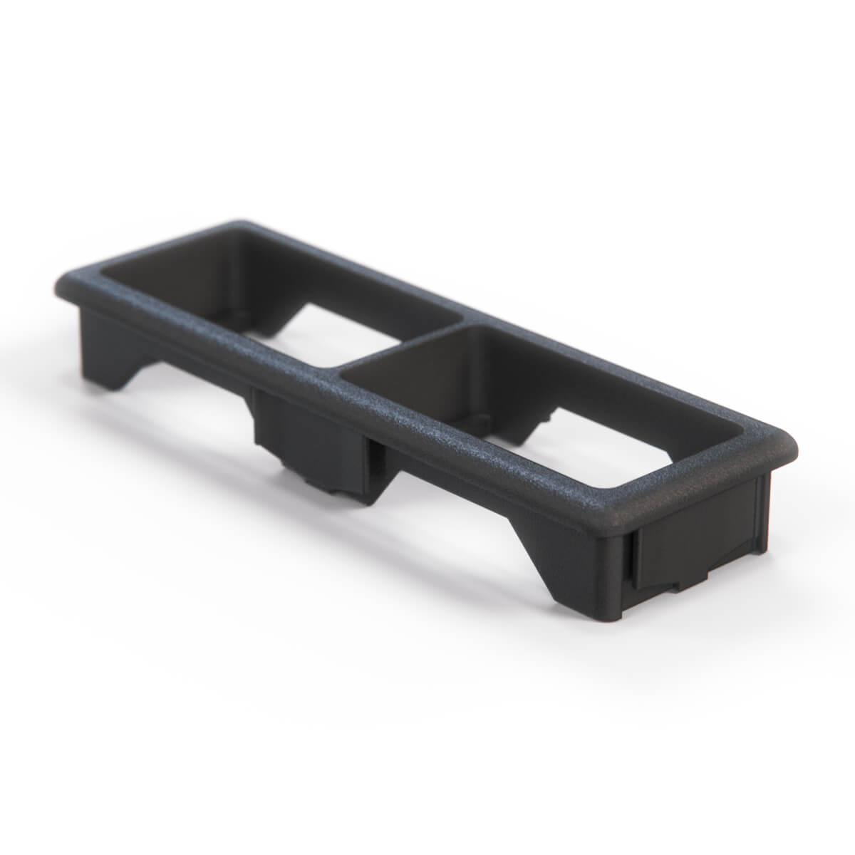 BMW E36 Centre Console Double Switch Button Trim Frame Bezel Black (61311387998) — view 3
