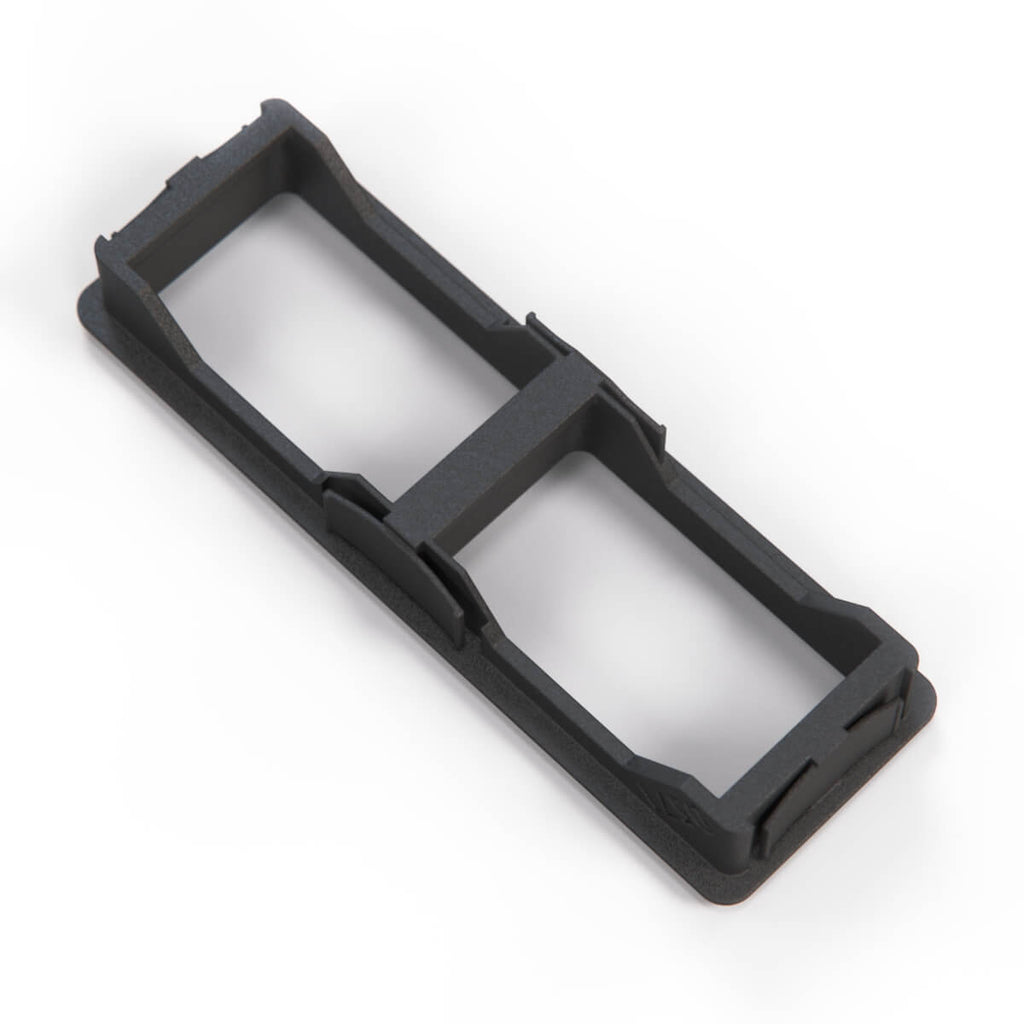 BMW E36 Centre Console Double Switch Button Trim Frame Bezel Black (61311387998) — view 4