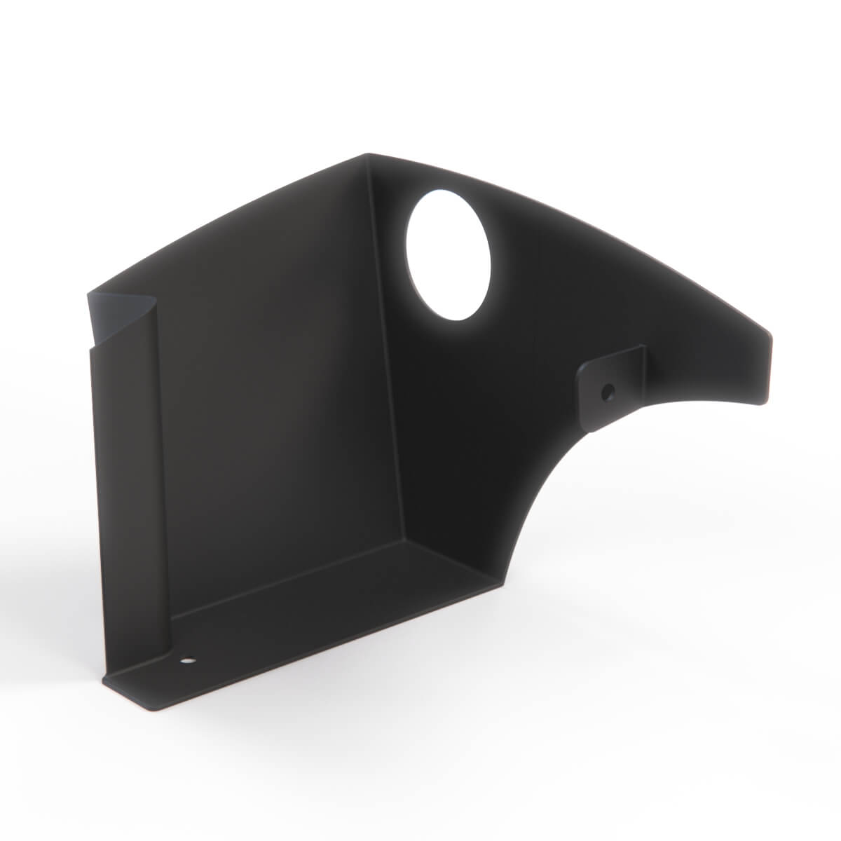 BMW E36 Cold Air Intake Heat Shield for High Flow Filter Black — view 2