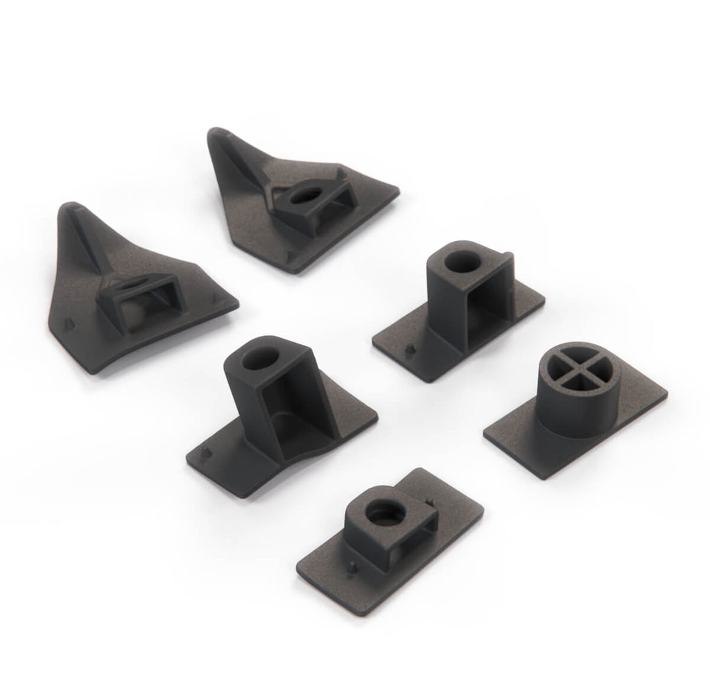 BMW E36 Compact Repair Kit Clips for Side Panels Rear Black Set of 6 Left or Right