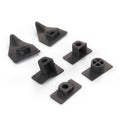 BMW E36 Compact Repair Kit Clips for Side Panels Rear Black Set of 6 Left or Right