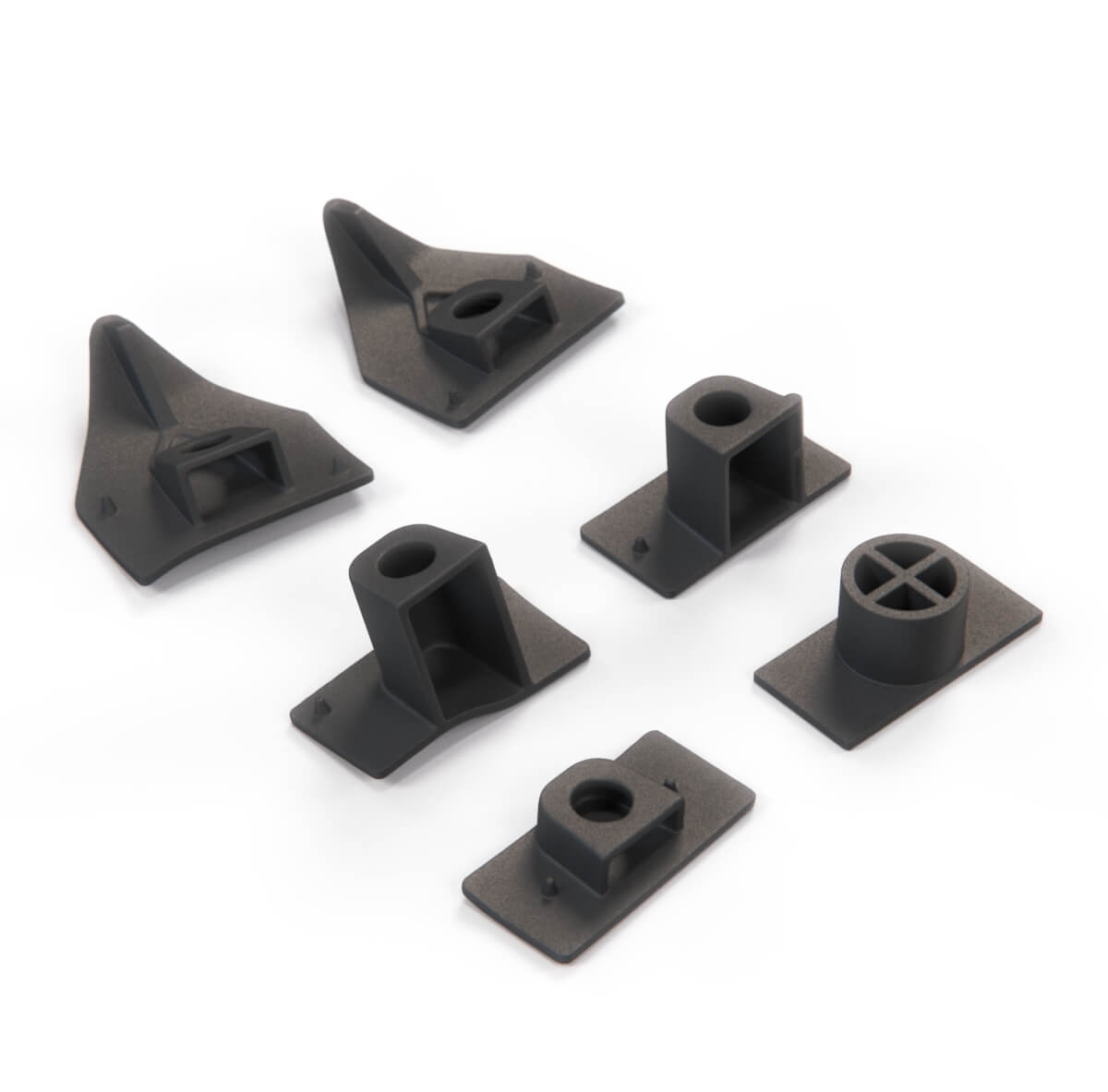 BMW E36 Compact Repair Kit Clips for Side Panels Rear Black Set of 6 Left or Right