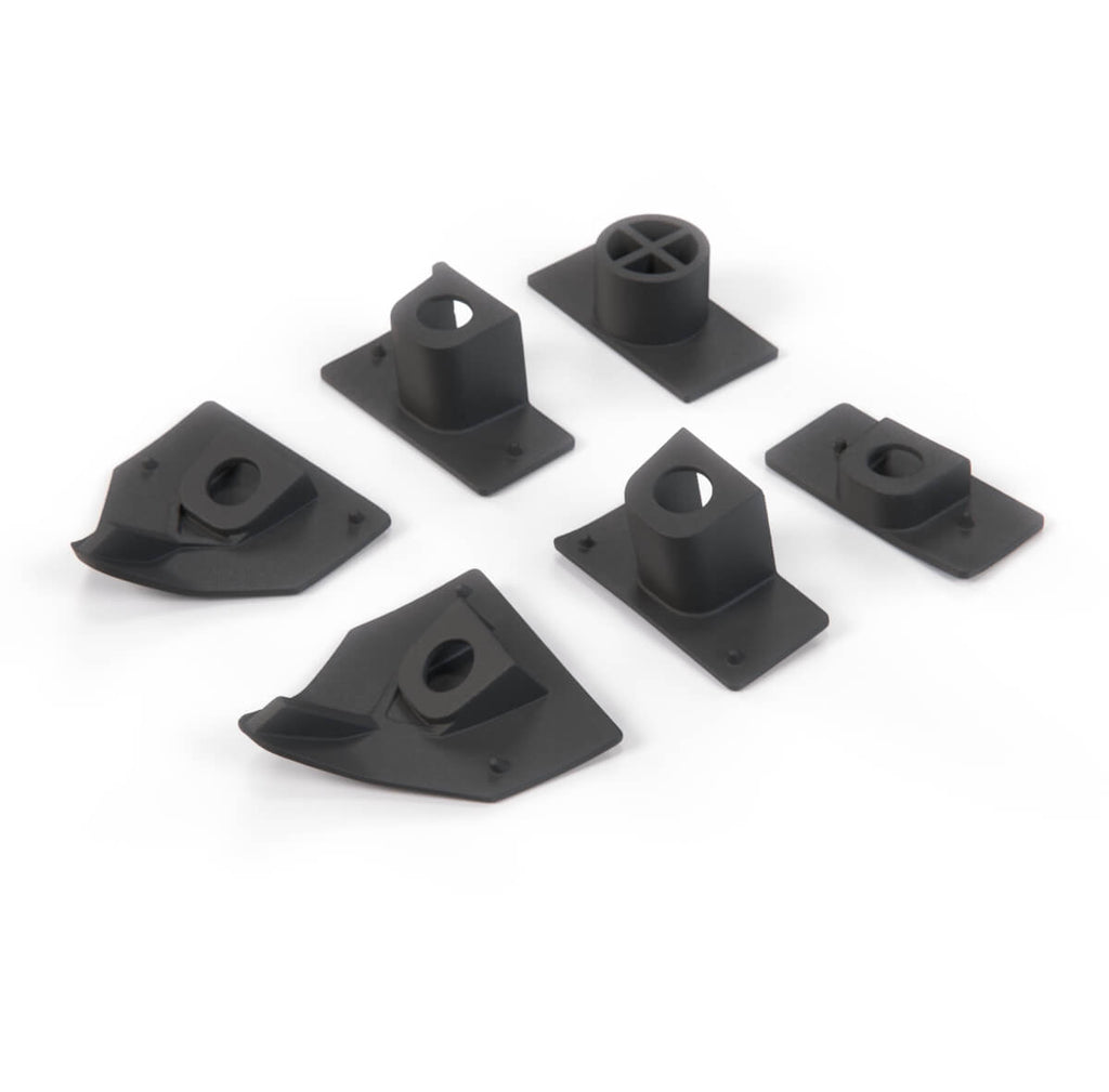 BMW E36 Compact Repair Kit Clips for Side Panels Rear Black Set of 6 Left or Right — view 2