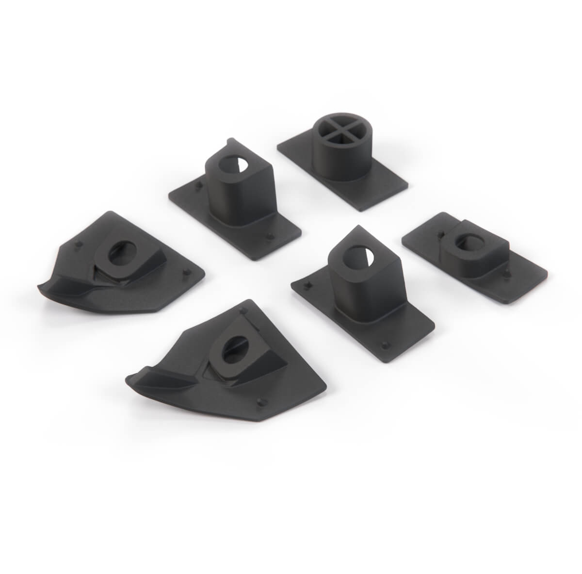 BMW E36 Compact Repair Kit Clips for Side Panels Rear Black Set of 6 Left or Right — view 2