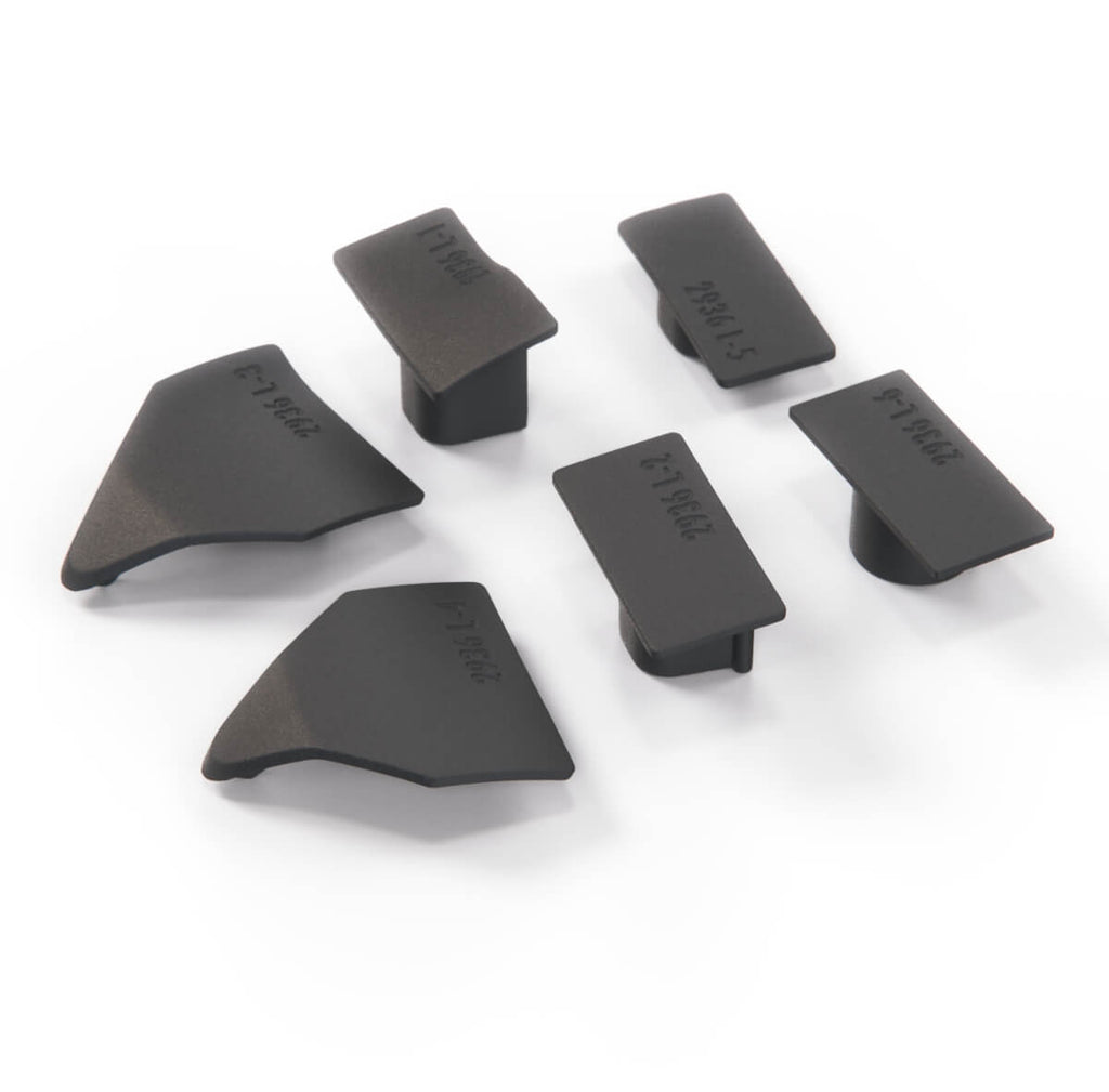 BMW E36 Compact Repair Kit Clips for Side Panels Rear Black Set of 6 Left or Right — view 3