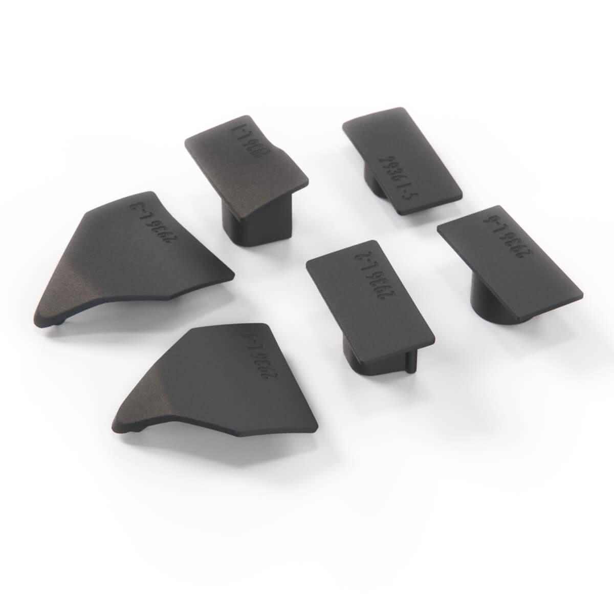 BMW E36 Compact Repair Kit Clips for Side Panels Rear Black Set of 6 Left or Right — view 3