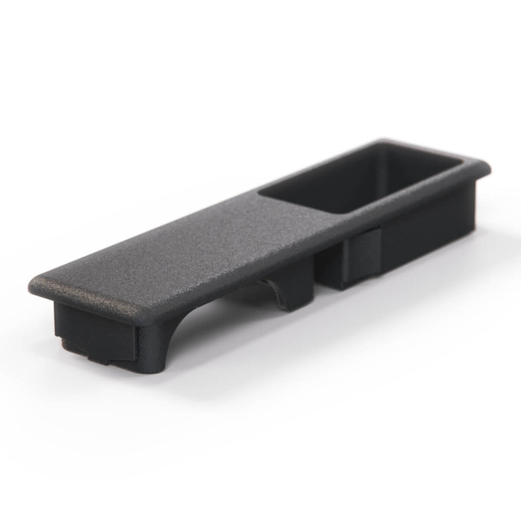 BMW E36 Compact Switch Trim Frame with Blank Switch Button Black — view 3