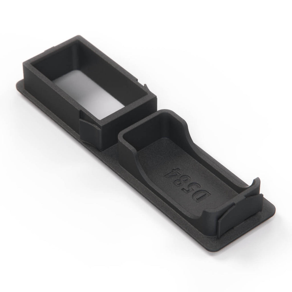 BMW E36 Compact Switch Trim Frame with Blank Switch Button Black — view 4
