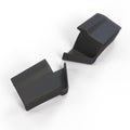 BMW E36 Convertible Covering Cap Set of 2 Left and Right Black (51368151065 & 51368151066)