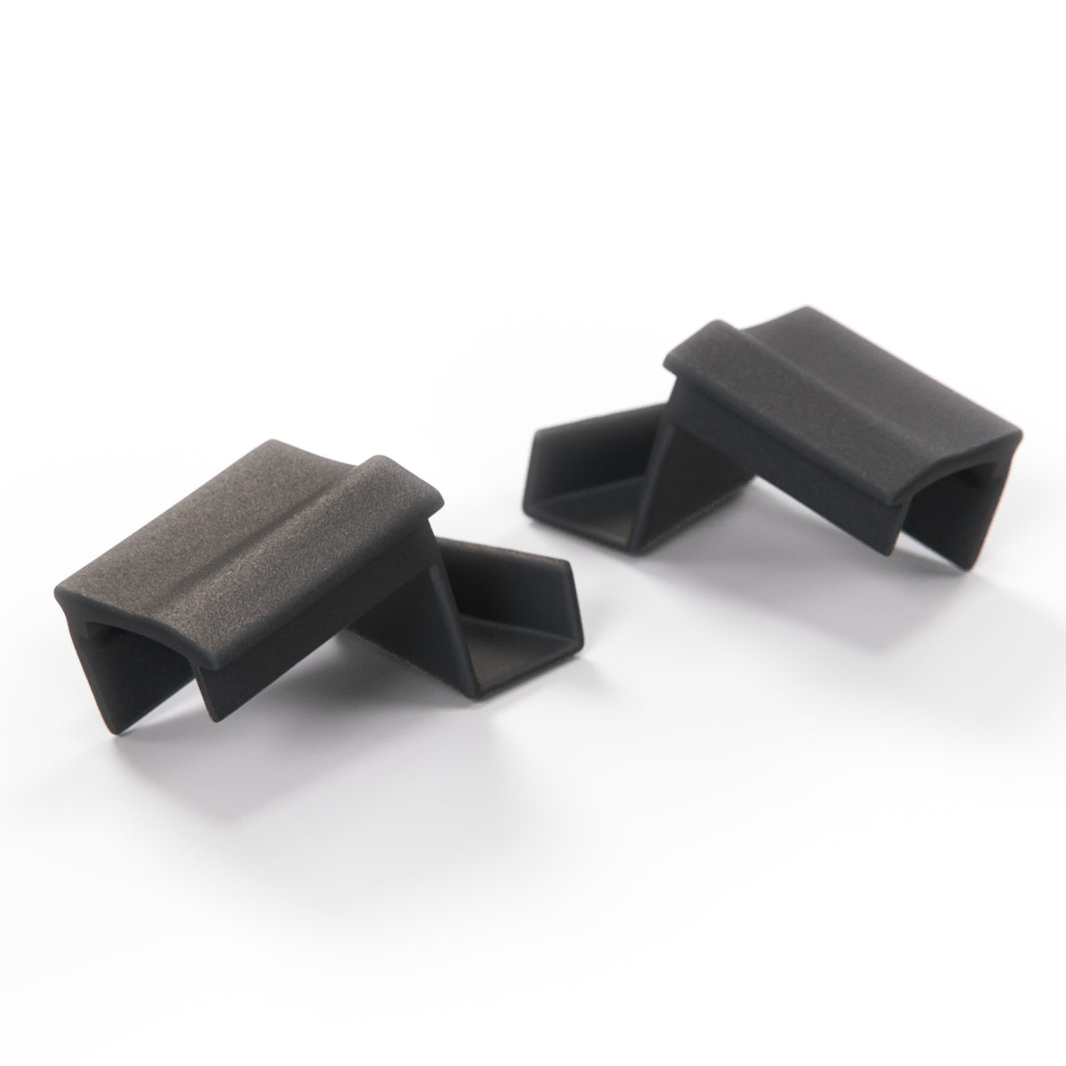 BMW E36 Convertible Covering Cap Set of 2 Left and Right Black (51368151065 & 51368151066) — view 2
