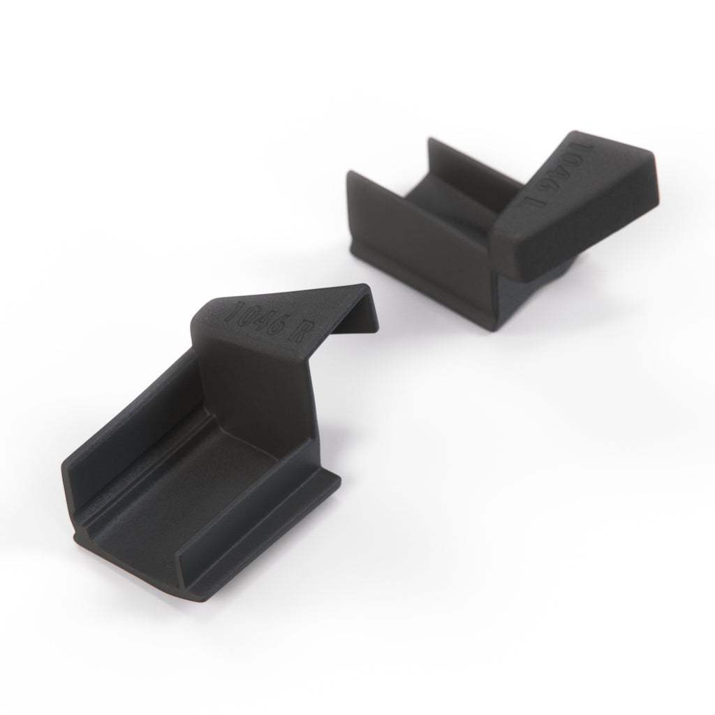 BMW E36 Convertible Covering Cap Set of 2 Left and Right Black (51368151065 & 51368151066) — view 3