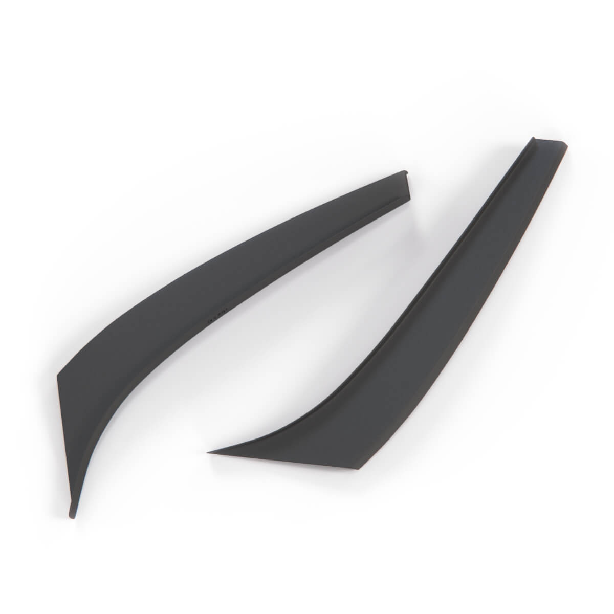 BMW E36 Front Bumper Canards M Style Pair Black Left or Right — view 2