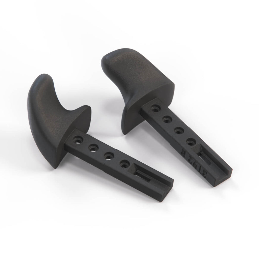 BMW E36 Front Seat Back Release Levers Set of 2 Black (52108146485 / 52108146486)