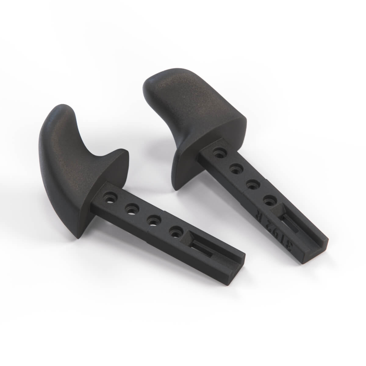 BMW E36 Front Seat Back Release Levers Set of 2 Black (52108146485 / 52108146486)