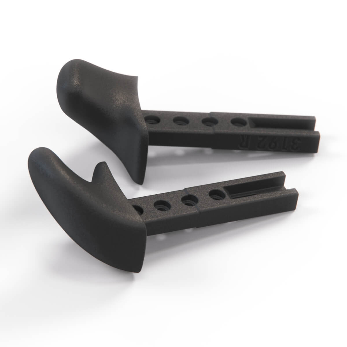 BMW E36 Front Seat Back Release Levers Set of 2 Black (52108146485 / 52108146486) — view 3