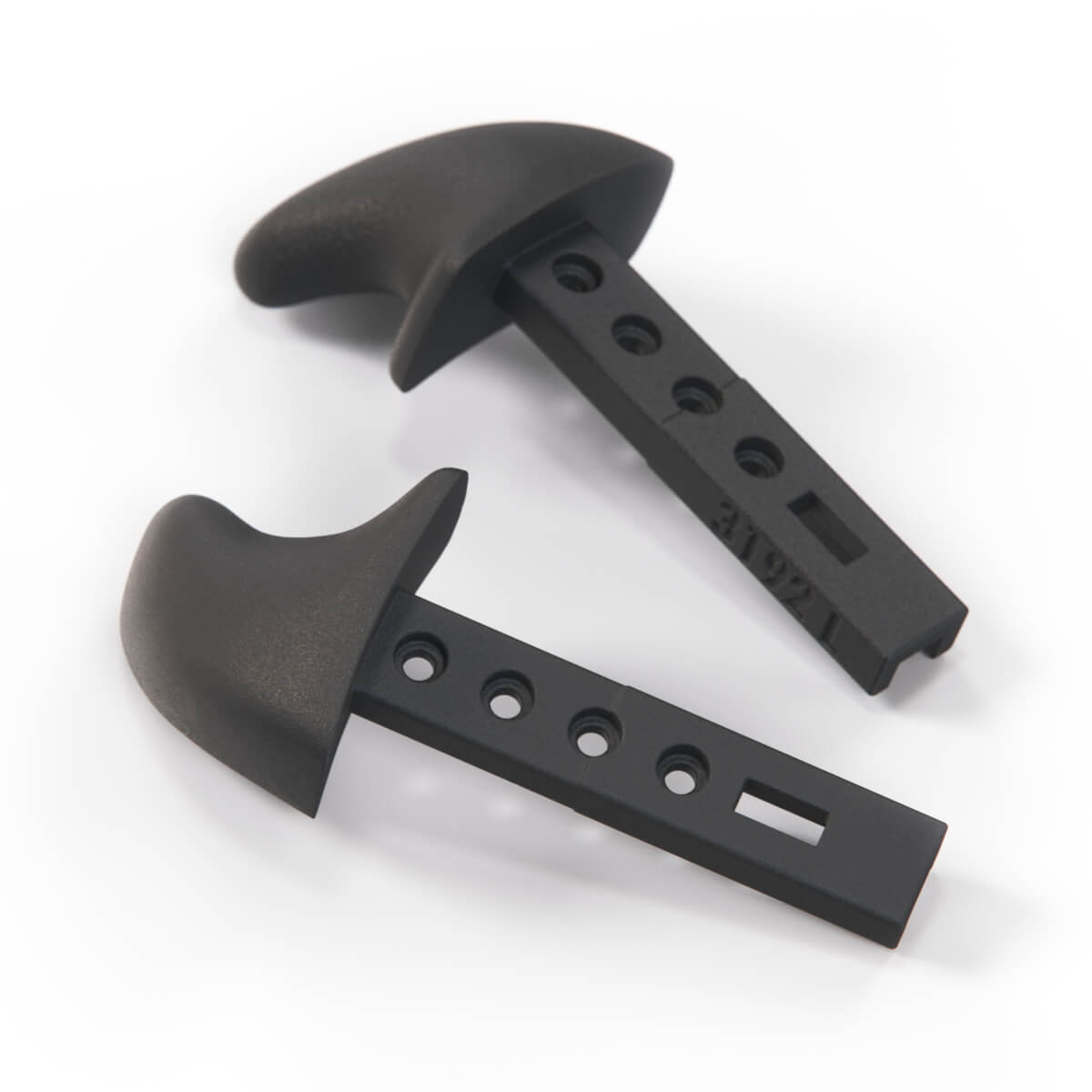 BMW E36 Front Seat Back Release Levers Set of 2 Black (52108146485 / 52108146486) — view 4