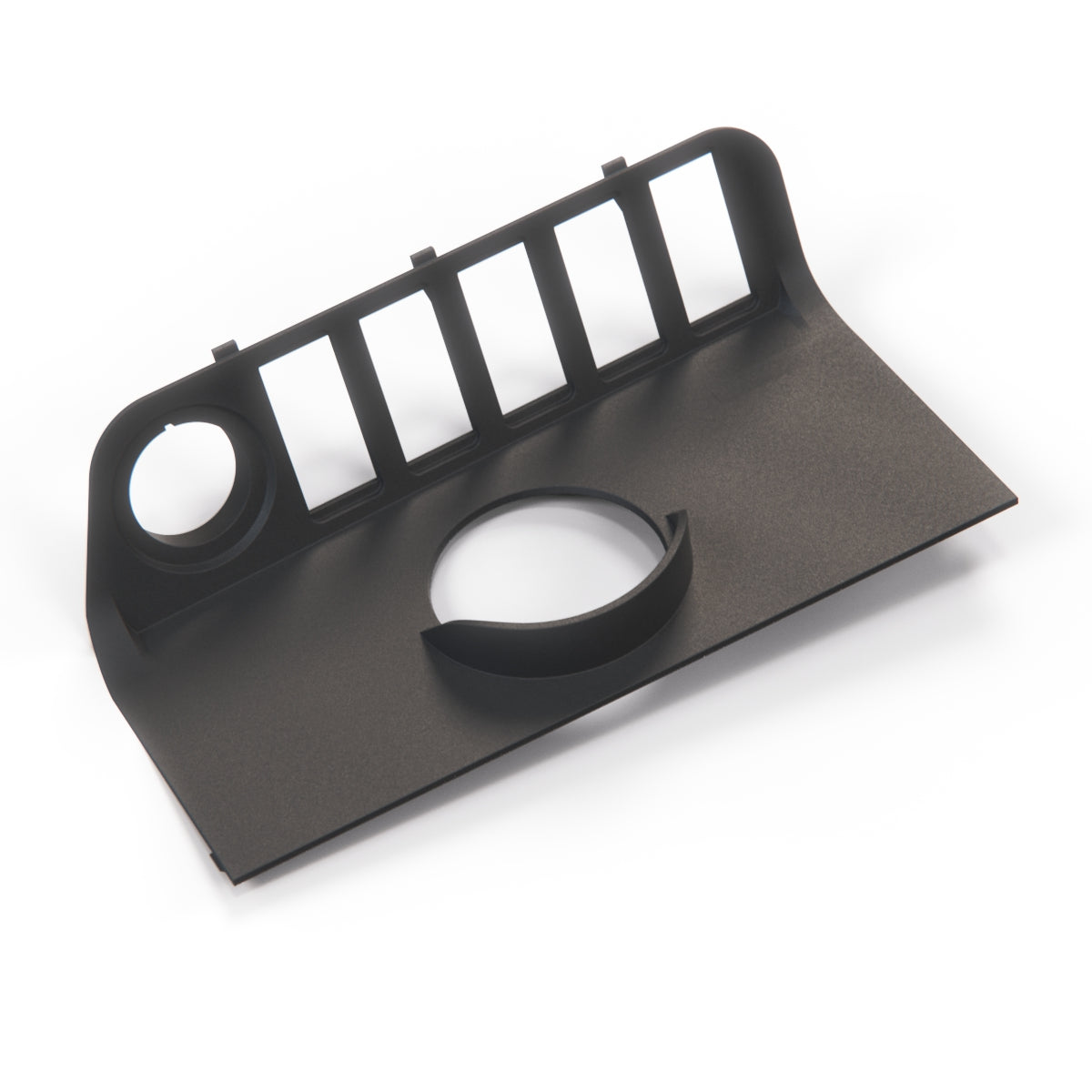 BMW E36 LHD or RHD Bottom Compartment 52mm Turbo Gauge Holder Single Double or Triple Black — view 2