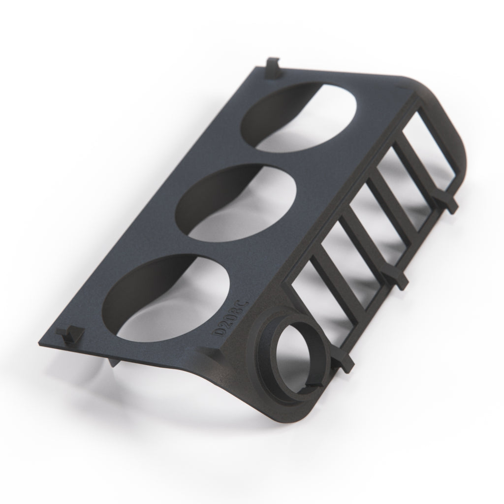 BMW E36 LHD or RHD Bottom Compartment 52mm Turbo Gauge Holder Single Double or Triple Black — view 9