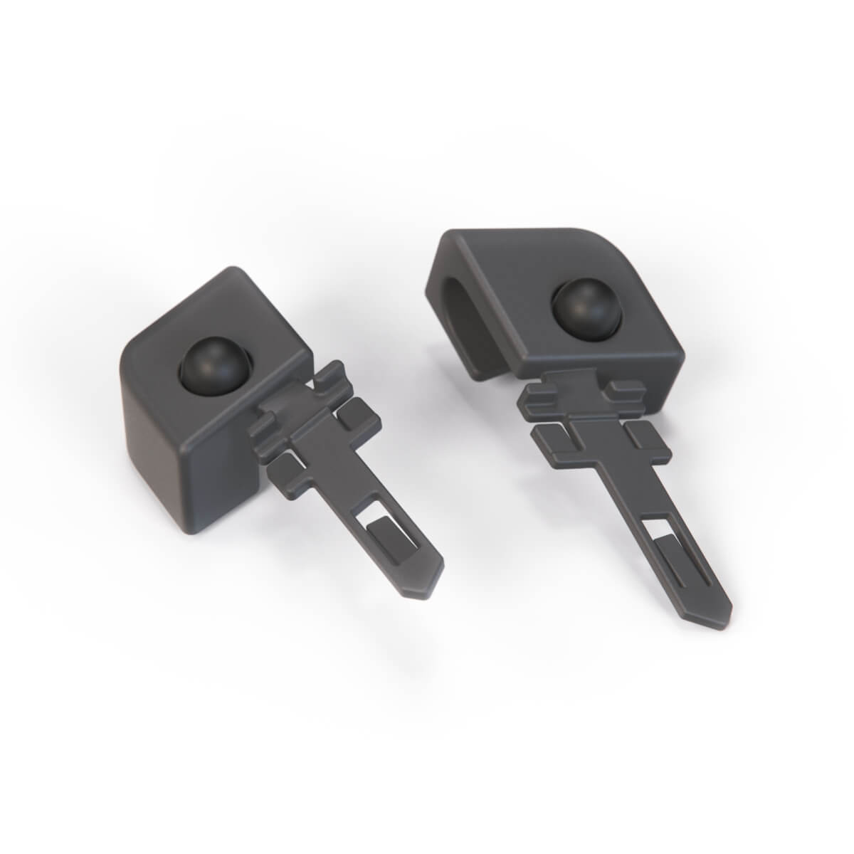 BMW E36 Sedan / Coupe Rear Window Sun Shade Hooks Set All Colours (51161977027 / 51161977028) — view 7
