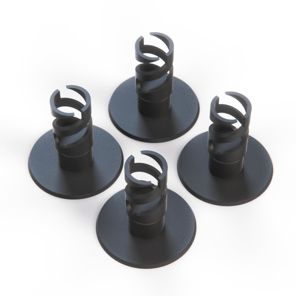 BMW E36 Sedan Jack Point Lock Cover Blind Plug Side Skirt Set Of 4 Black 51718227694 — view 2