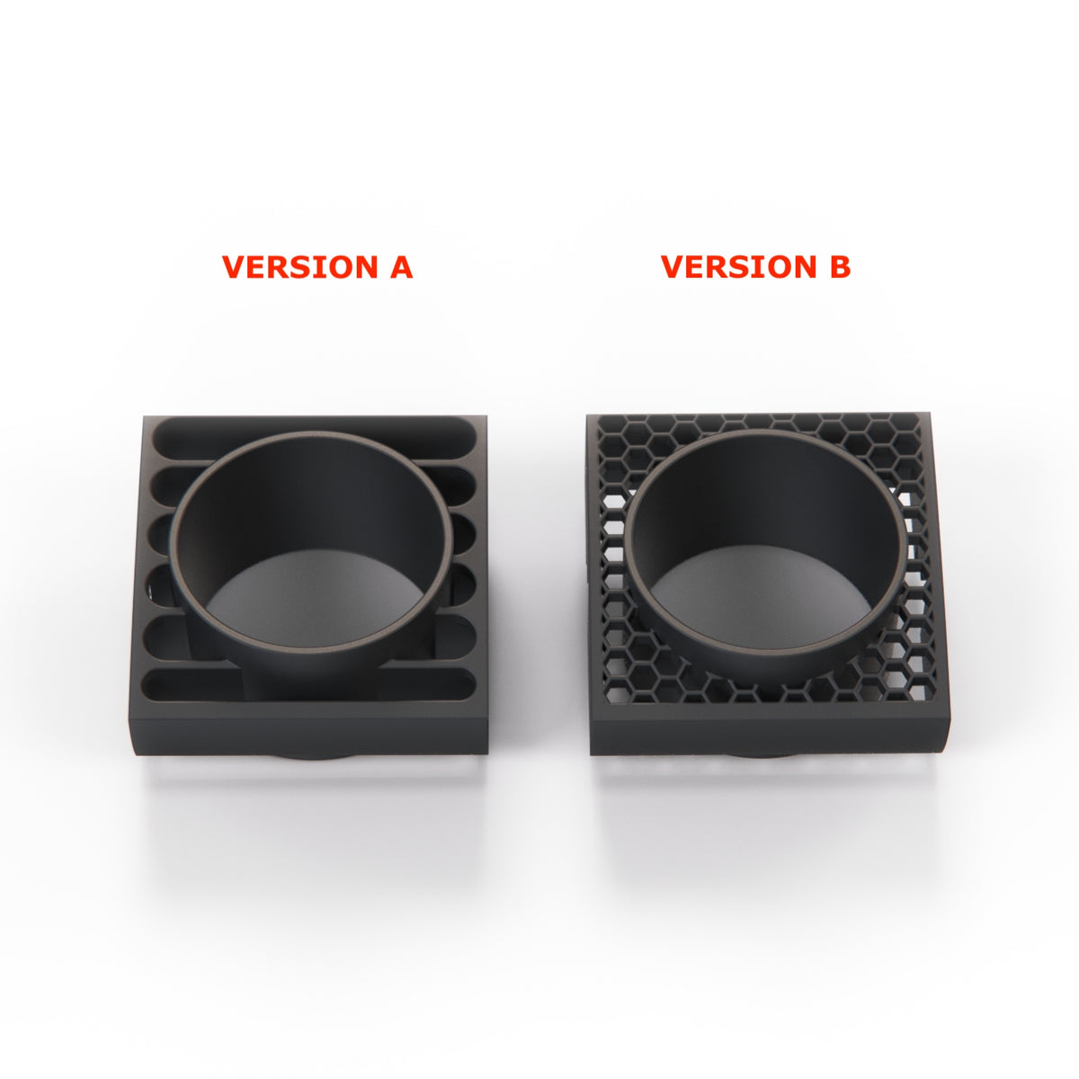 BMW E36 Side Vent Gauge Pod Holder 52mm Hexagon or Lines Pattern Black