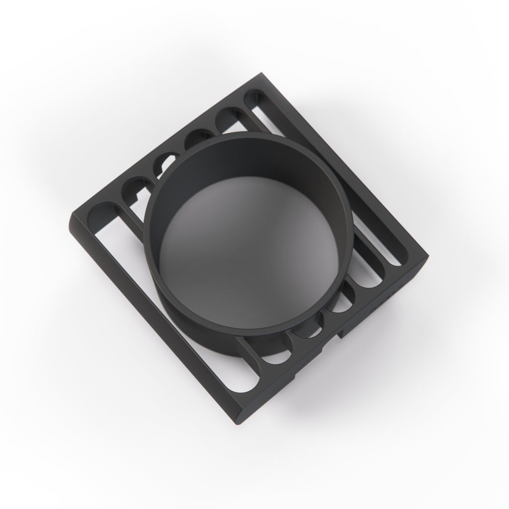 BMW E36 Side Vent Gauge Pod Holder 52mm Hexagon or Lines Pattern Black — view 3