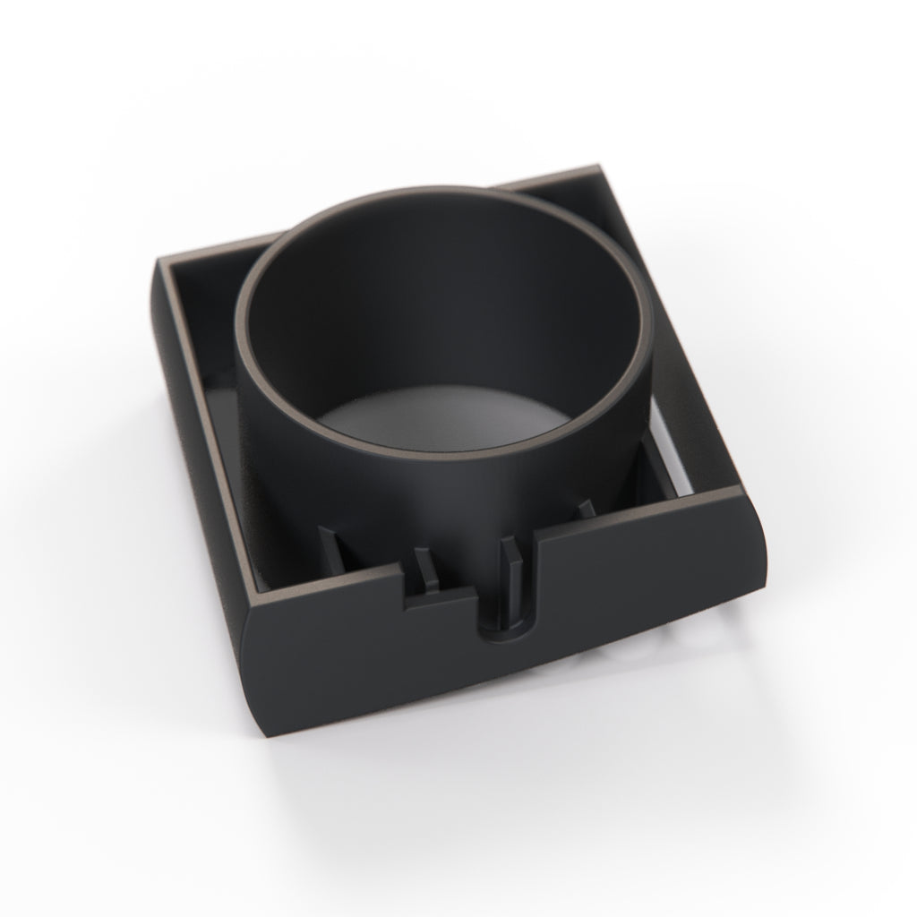 BMW E36 Side Vent Gauge Pod Holder 52mm Hexagon or Lines Pattern Black — view 4