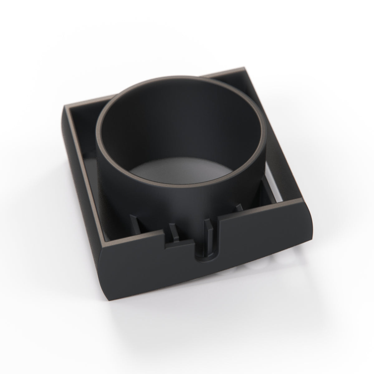 BMW E36 Side Vent Gauge Pod Holder 52mm Hexagon or Lines Pattern Black — view 4