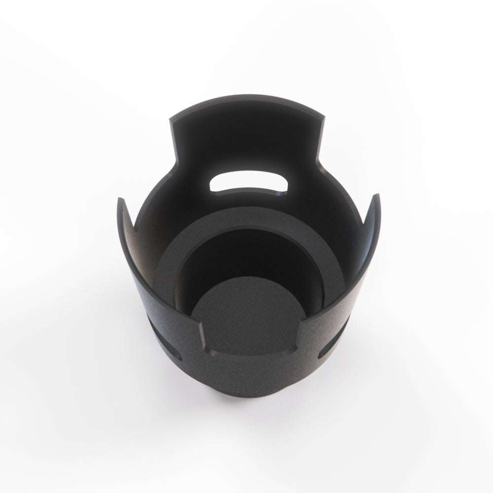 BMW E36 Single Front Cupholder Extension Black — view 2