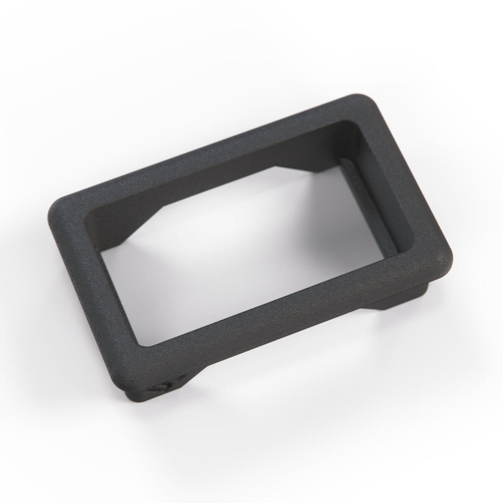 BMW E36 Single Switch Button Trim Frame Black (61311387997) — view 3