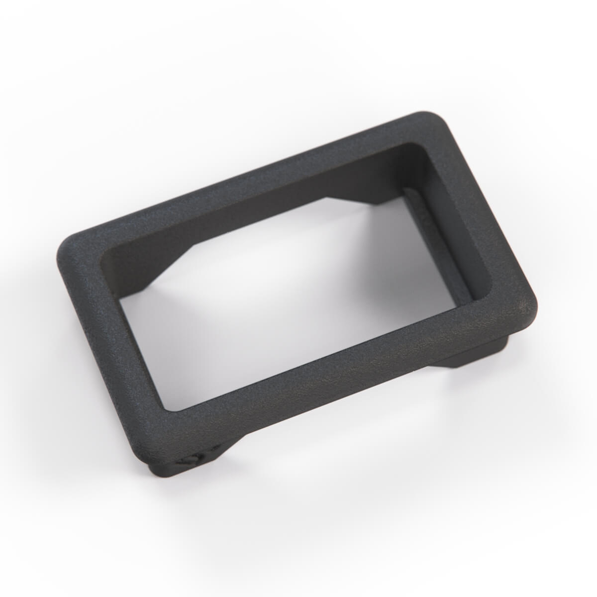 BMW E36 Single Switch Button Trim Frame Black (61311387997) — view 3