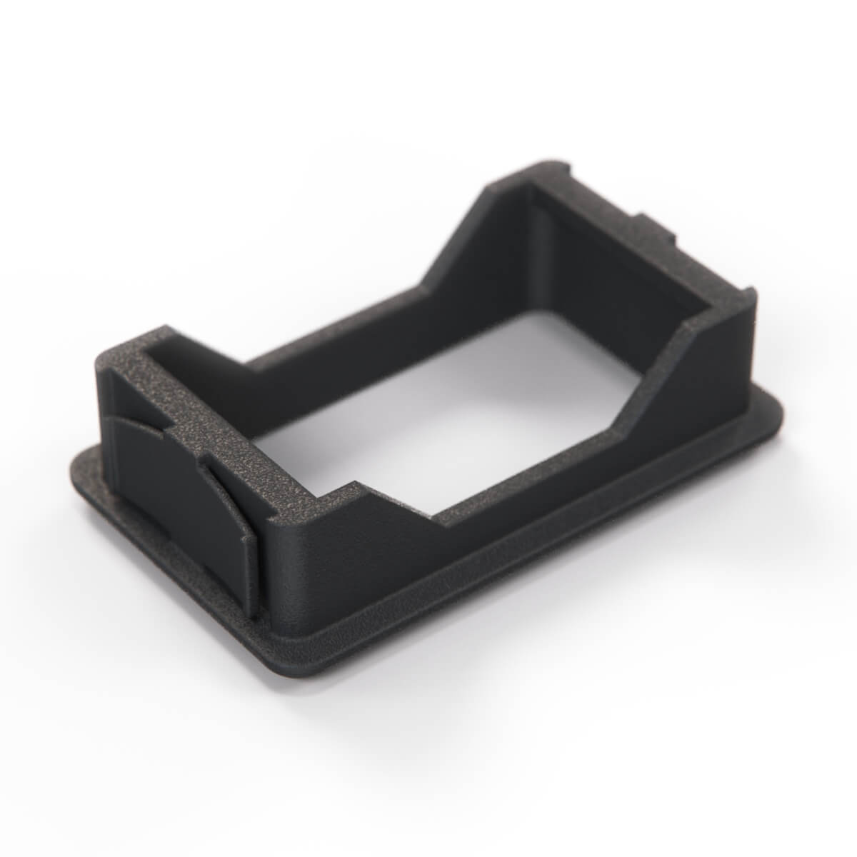 BMW E36 Single Switch Button Trim Frame Black (61311387997) — view 4