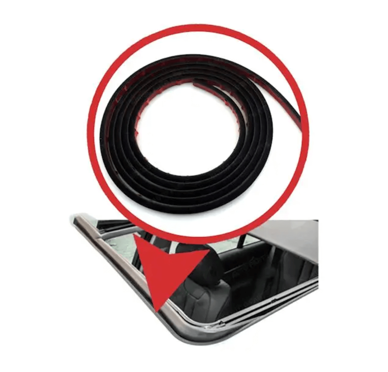 BMW E36 Sunroof Sliding Seal (54128165954) — view 2