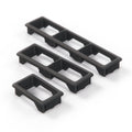 BMW E36 Switch Bezel Frame All Variants Set Black (61311387997 / 61311387998)
