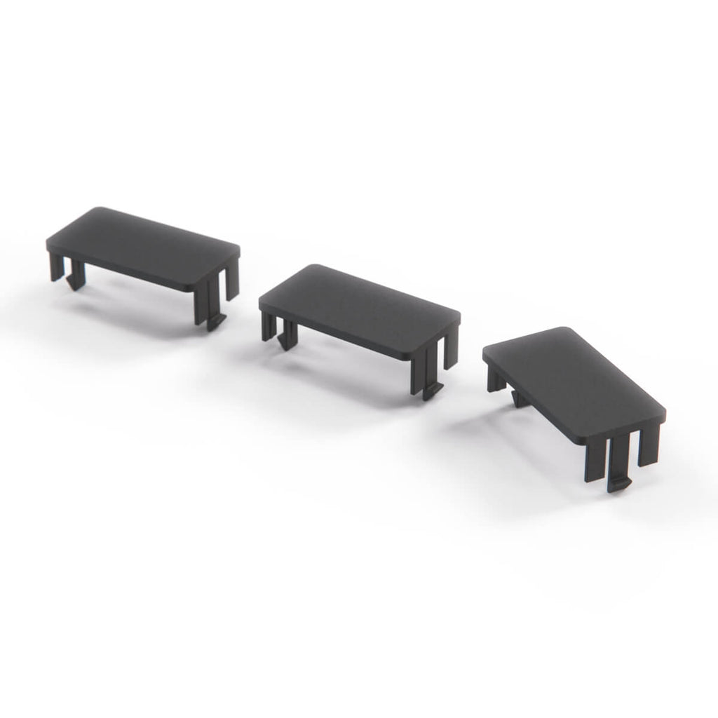 BMW E36 Switch Blank Covers for Triple Bezel Frame Set of 3 Black