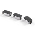 BMW E36 Switch Blank Covers for Triple Bezel Frame Set of 3 Black