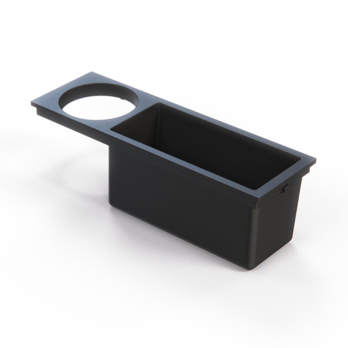 BMW E36 Top Compartment 52mm Turbo Gauge Holder with Compartment 2 Versions Black — view 2