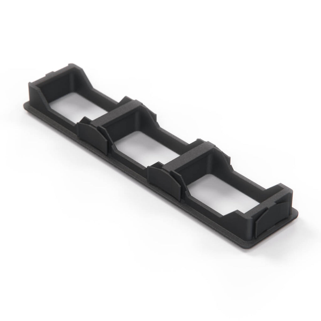BMW E36 Triple Switch Bezel Frame Black (1387999 / 61311387999) — view 4