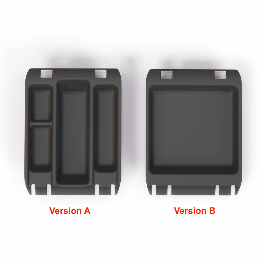 BMW E38 Centre Console Armrest Storage Organizer Insert Tray 2 Versions Black (51168161610 / 51168172961)