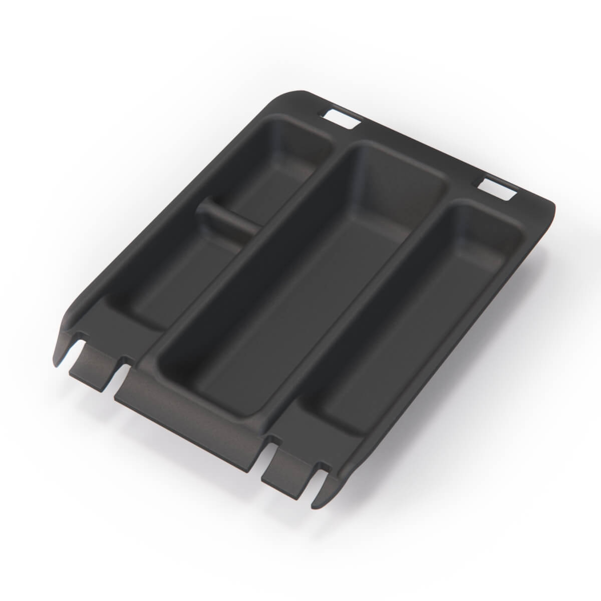 BMW E38 Centre Console Armrest Storage Organizer Insert Tray 2 Versions Black (51168161610 / 51168172961) — view 3