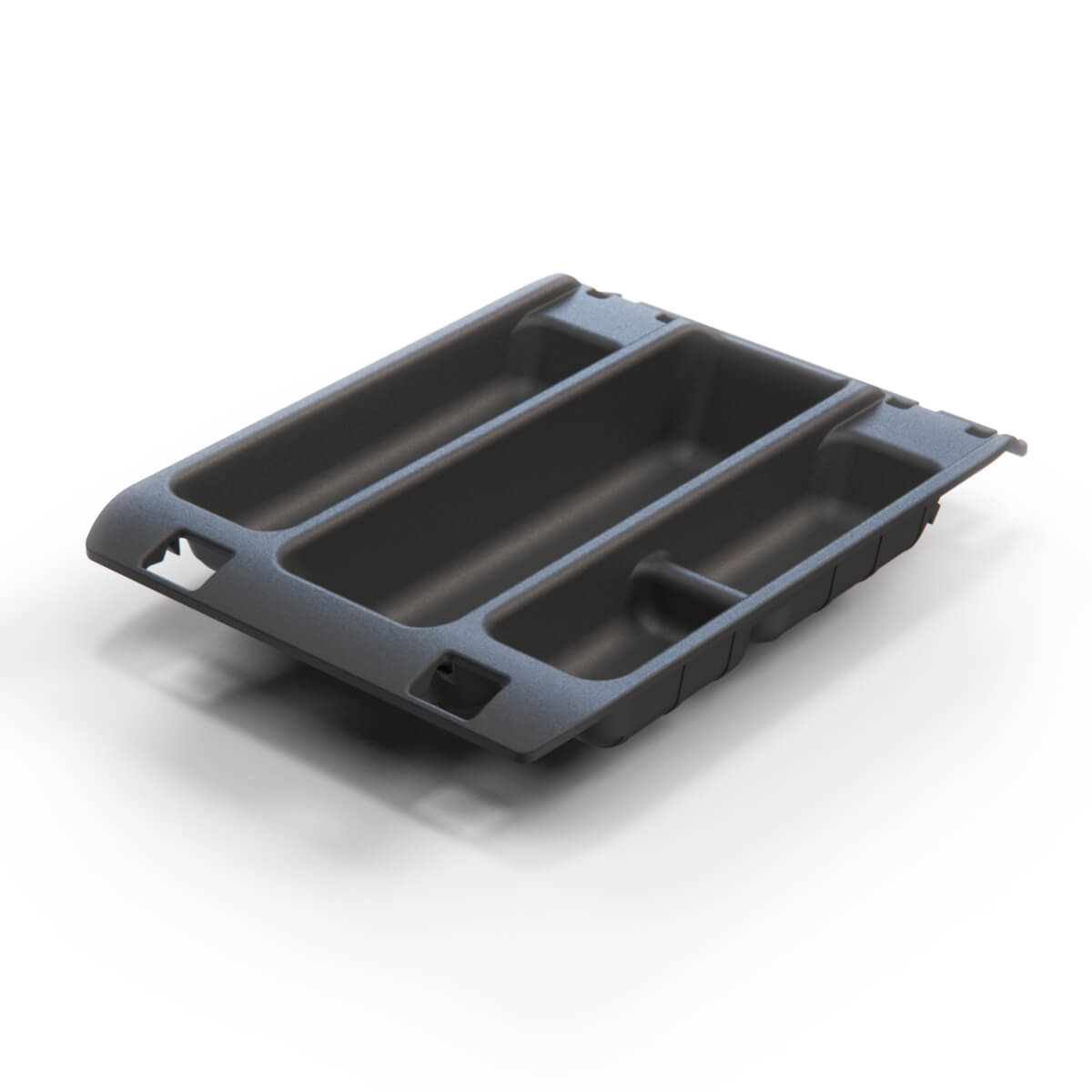 BMW E38 Centre Console Armrest Storage Organizer Insert Tray 2 Versions Black (51168161610 / 51168172961) — view 4