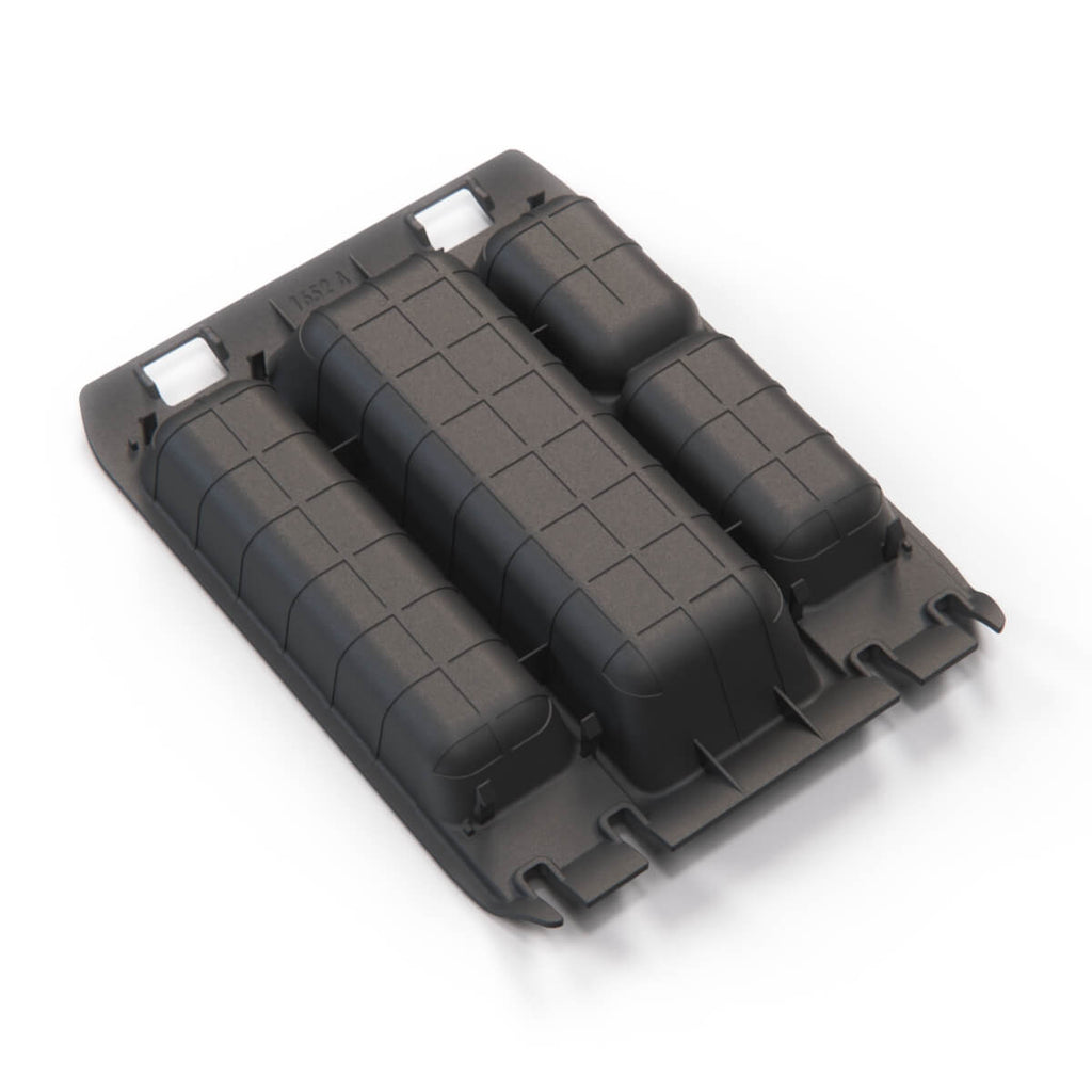 BMW E38 Centre Console Armrest Storage Organizer Insert Tray 2 Versions Black (51168161610 / 51168172961) — view 5